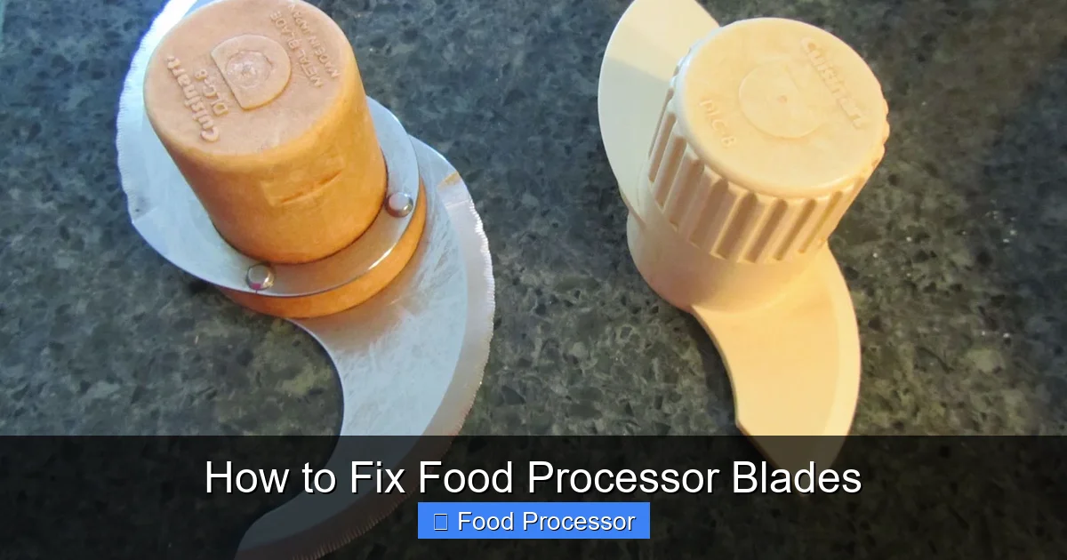 How to Fix Food Processor Blades