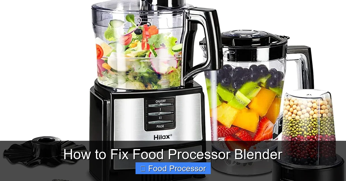 How to Fix Food Processor Blender