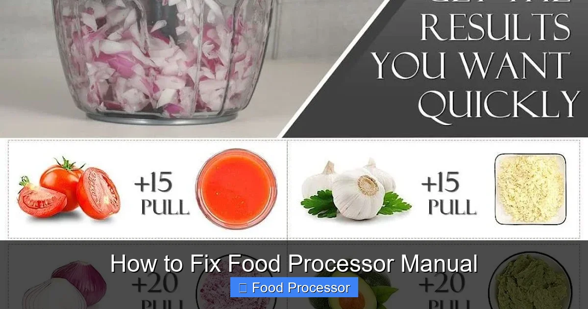 How to Fix Food Processor Manual