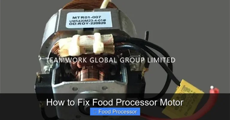 How to Fix Food Processor Motor