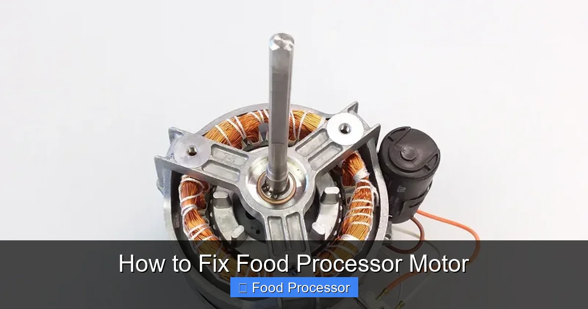 How to Fix Food Processor Motor