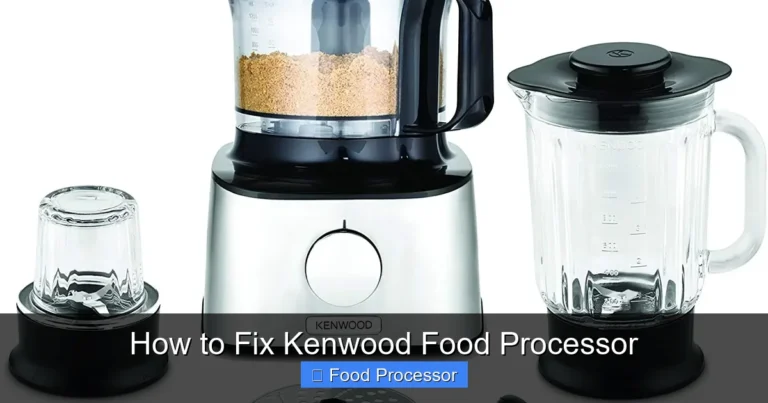How to Fix Kenwood Food Processor
