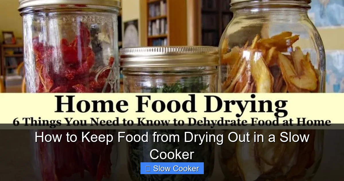 How to Keep Food from Drying Out in a Slow Cooker