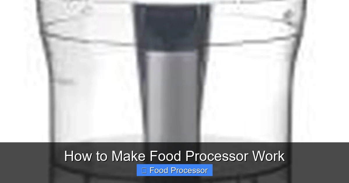 How to Make Food Processor Work