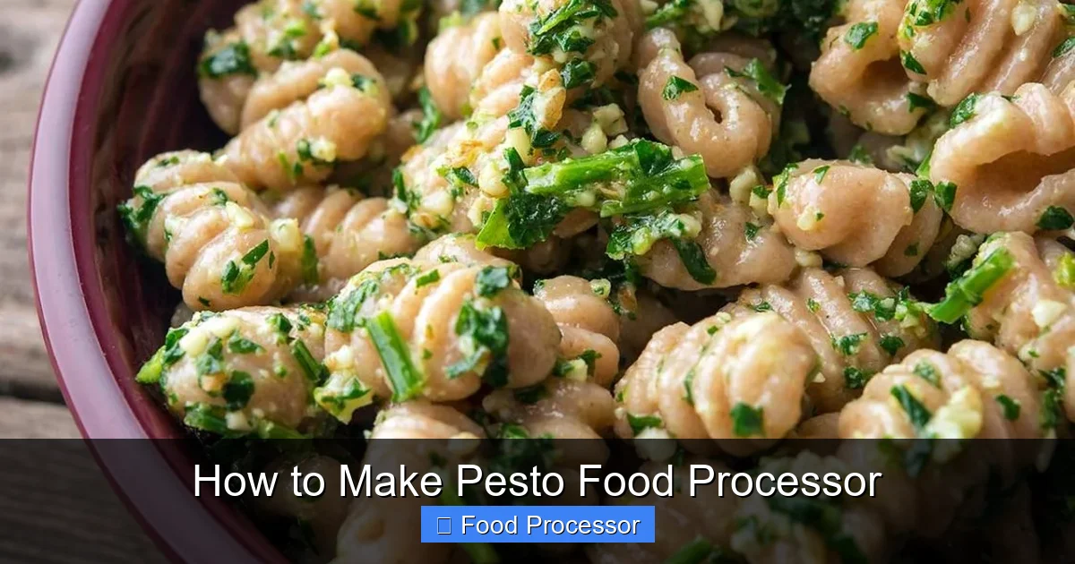 How to Make Pesto Food Processor