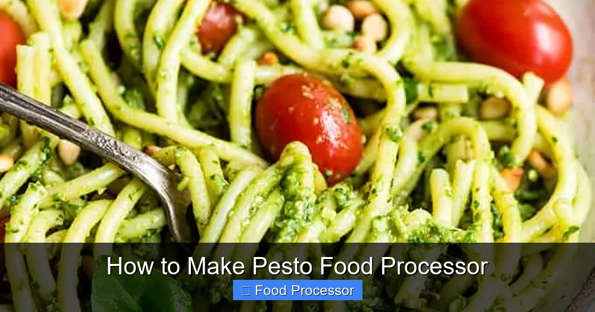 How to Make Pesto Food Processor