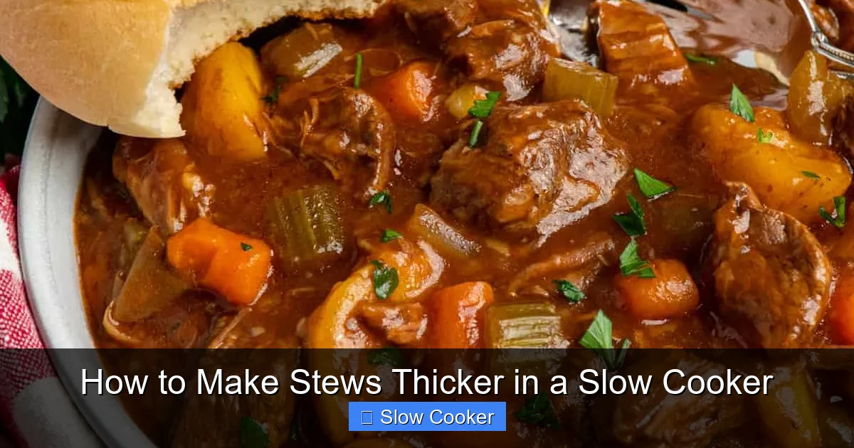How to Make Stews Thicker in a Slow Cooker