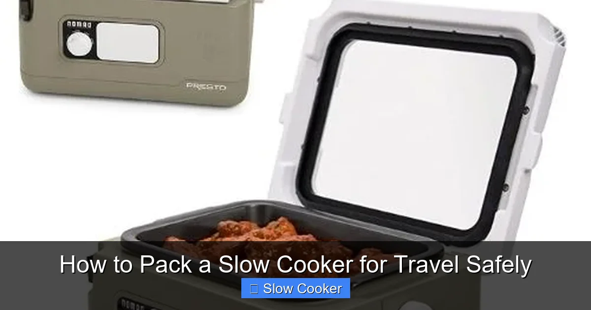 How to Pack a Slow Cooker for Travel Safely