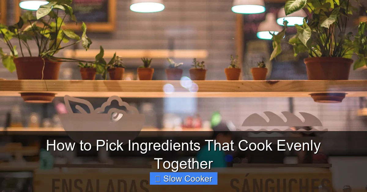How to Pick Ingredients That Cook Evenly Together