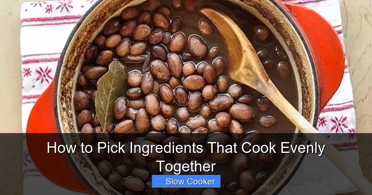 How to Pick Ingredients That Cook Evenly Together