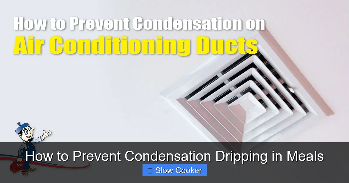 How to Prevent Condensation Dripping in Meals
