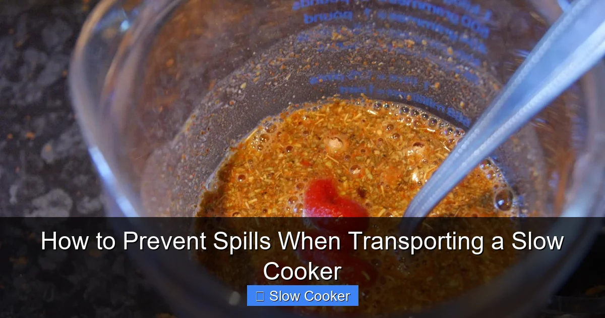 How to Prevent Spills When Transporting a Slow Cooker