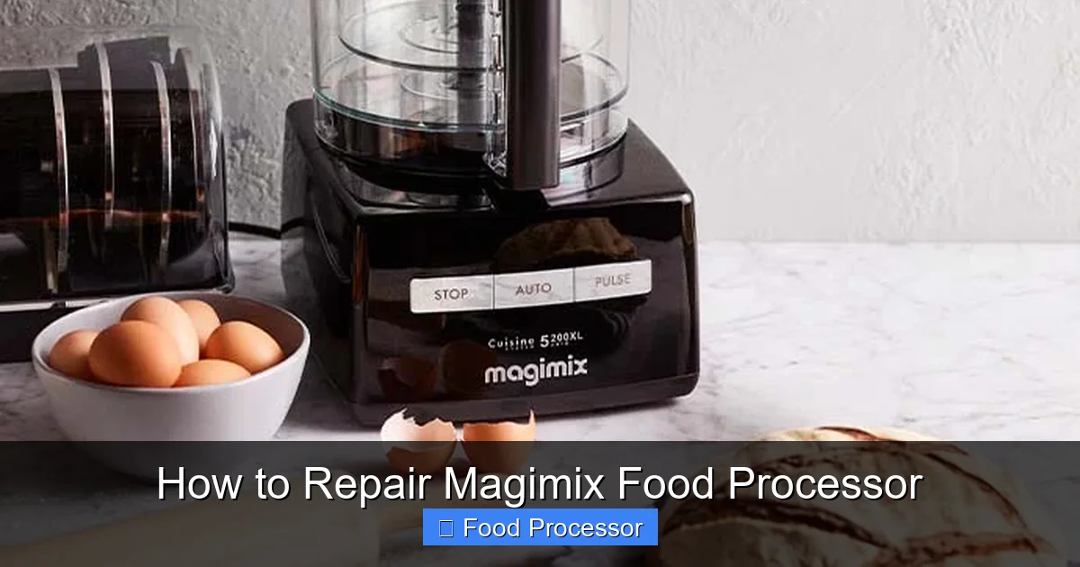 How to Repair Magimix Food Processor