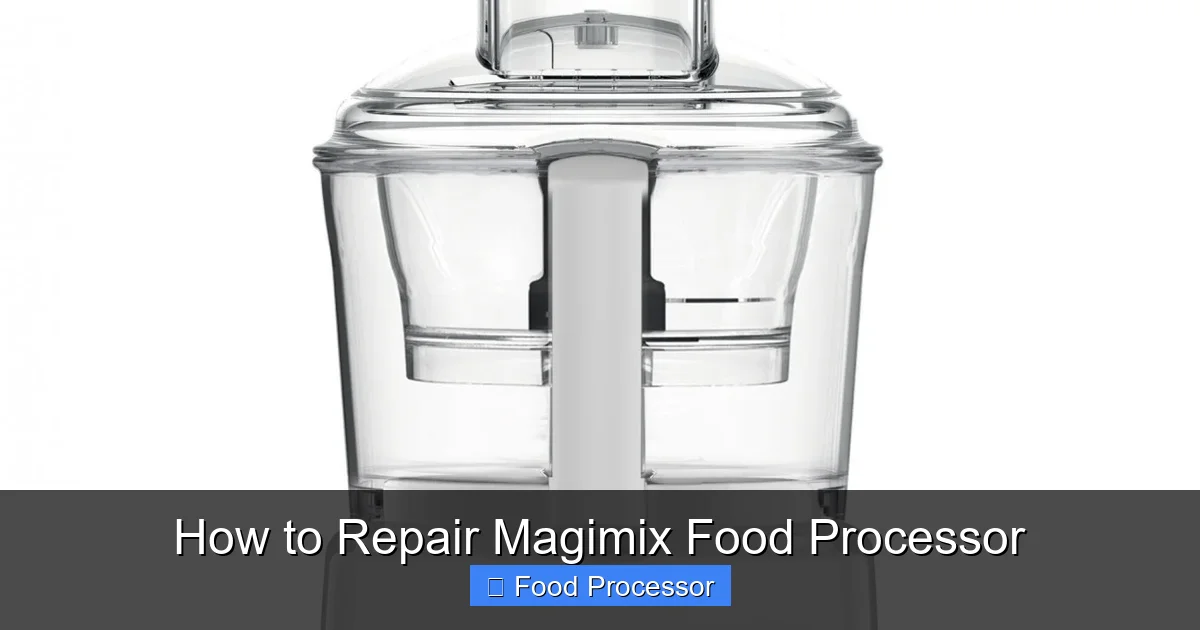 How to Repair Magimix Food Processor
