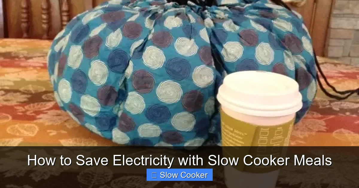 How to Save Electricity with Slow Cooker Meals