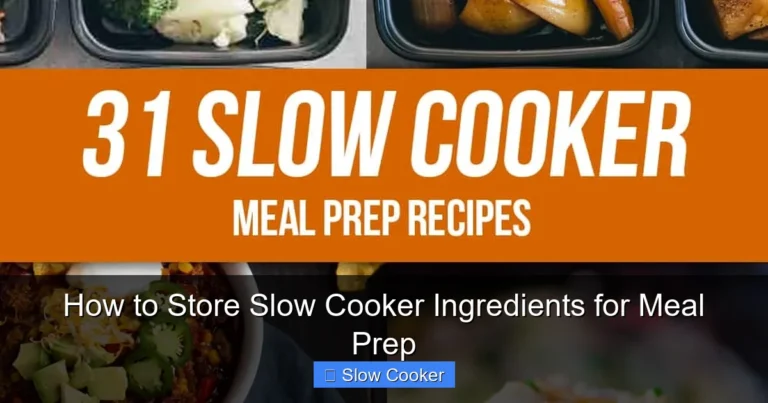 How to Store Slow Cooker Ingredients for Meal Prep