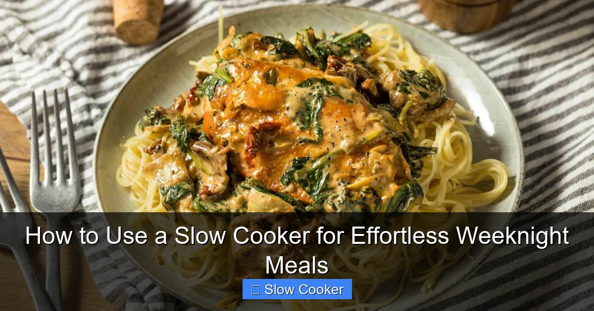 How to Use a Slow Cooker for Effortless Weeknight Meals