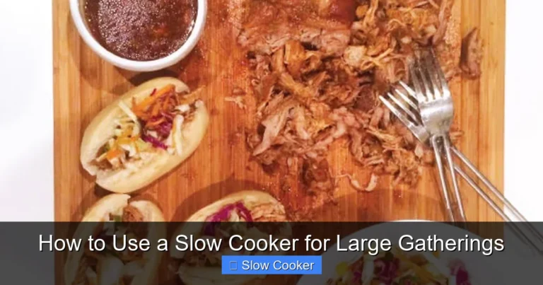 How to Use a Slow Cooker for Large Gatherings