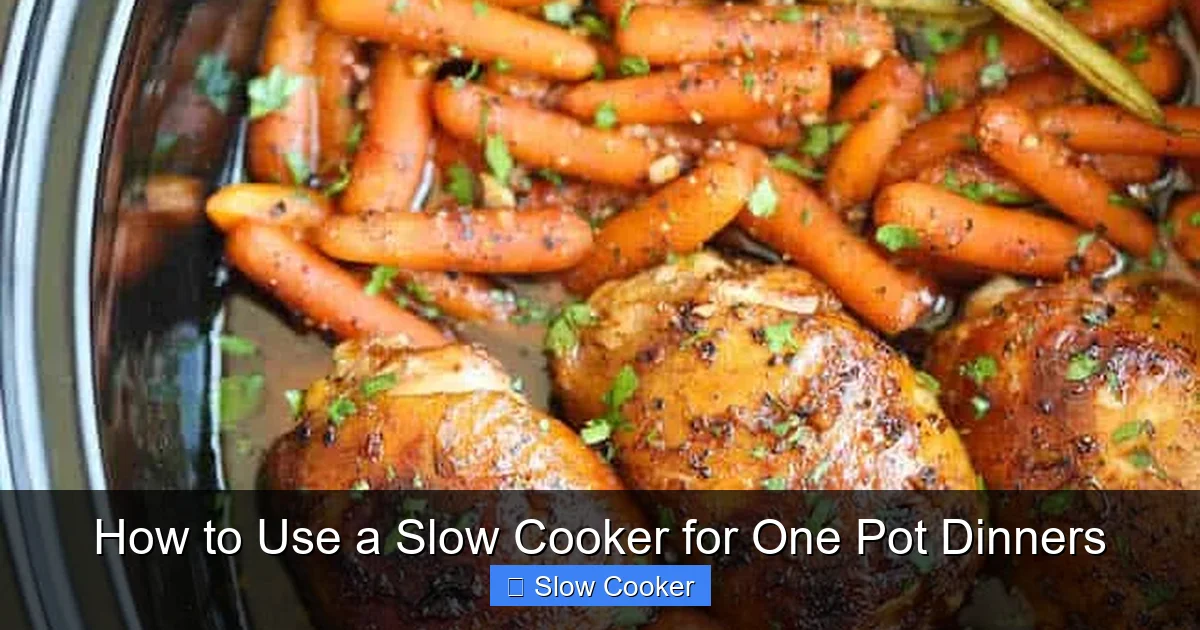 How to Use a Slow Cooker for One Pot Dinners