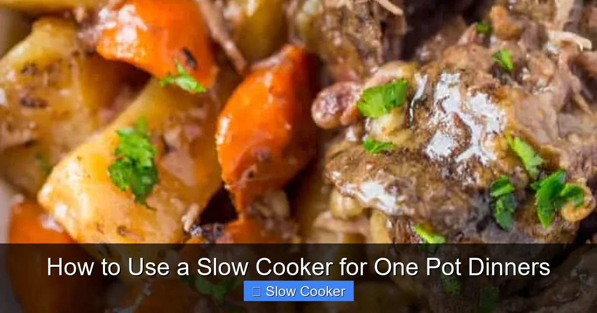 How to Use a Slow Cooker for One Pot Dinners