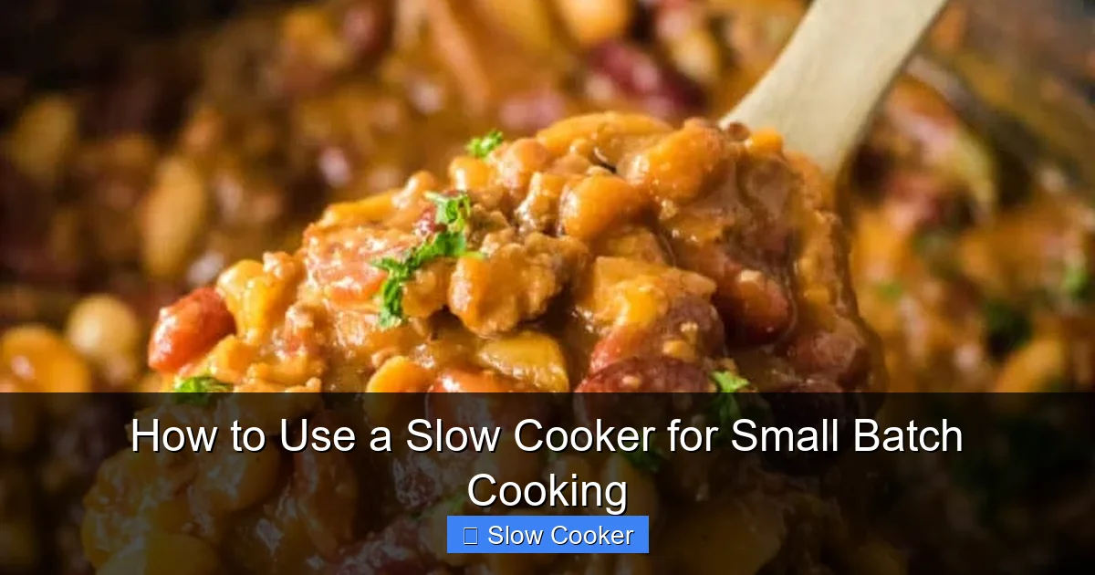 How to Use a Slow Cooker for Small Batch Cooking