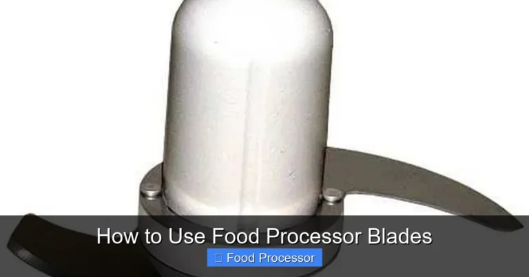 How to Use Food Processor Blades