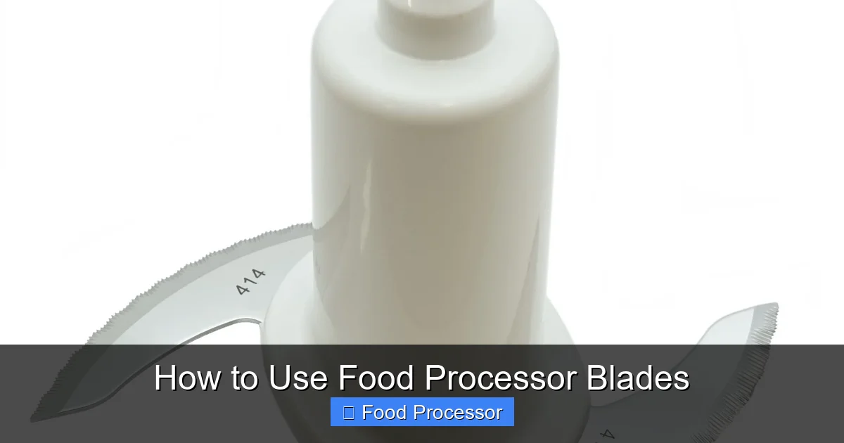 How to Use Food Processor Blades
