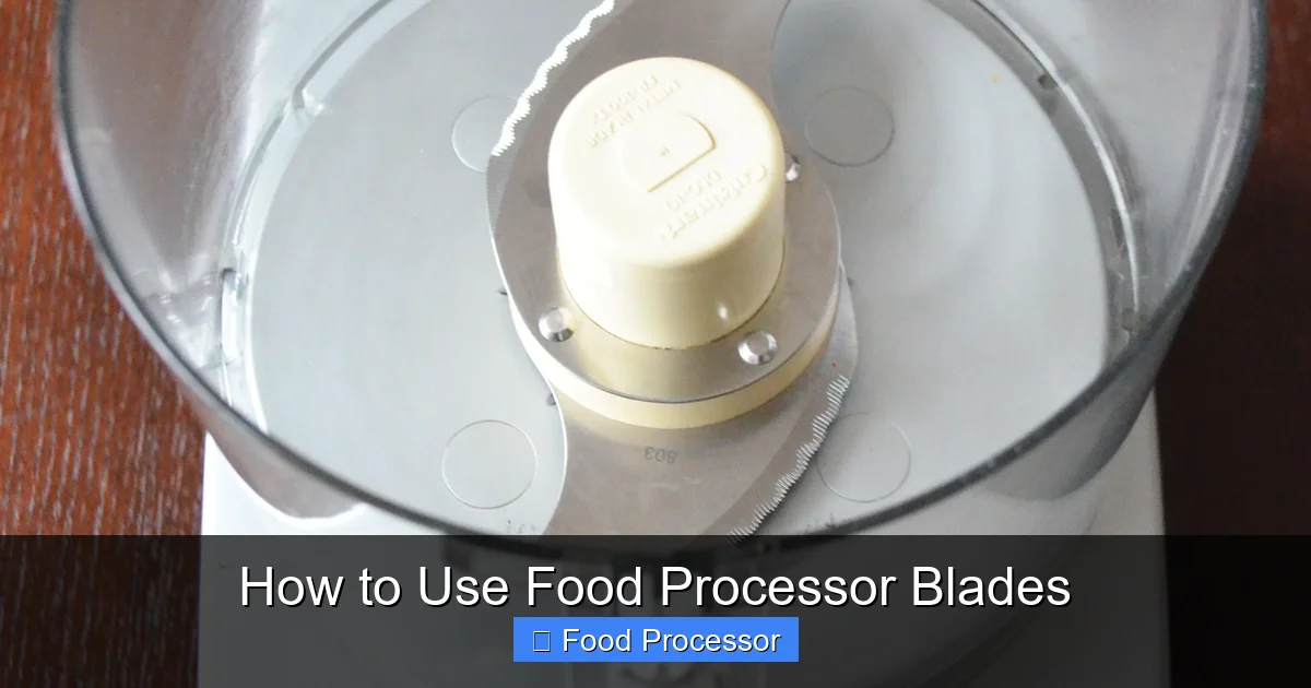 How to Use Food Processor Blades