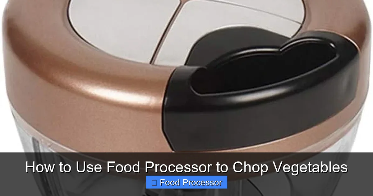 How to Use Food Processor to Chop Vegetables