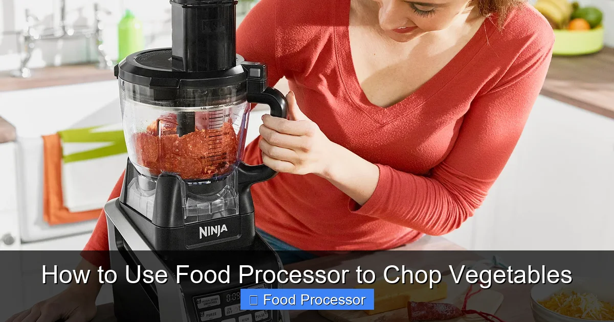 How to Use Food Processor to Chop Vegetables
