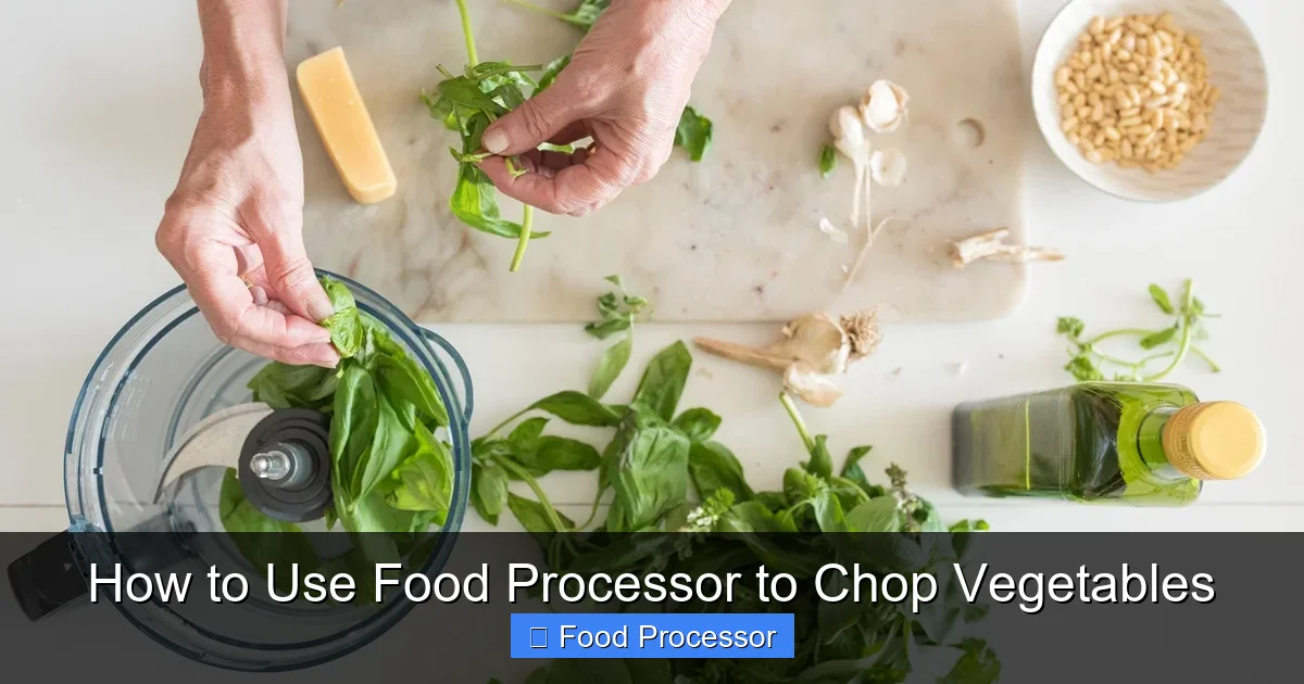 How to Use Food Processor to Chop Vegetables