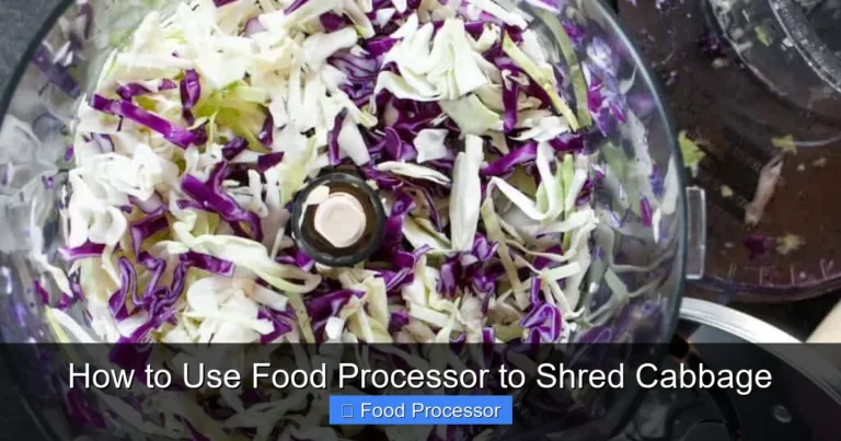 How to Use Food Processor to Shred Cabbage