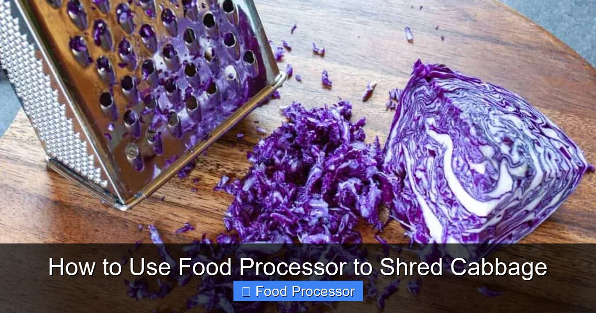 How to Use Food Processor to Shred Cabbage
