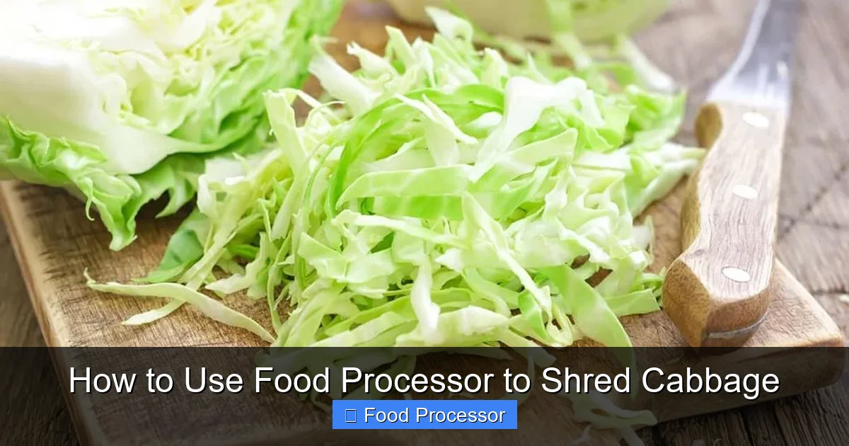 How to Use Food Processor to Shred Cabbage