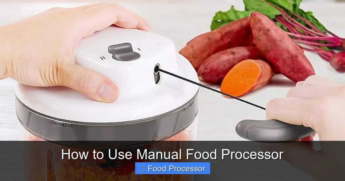 How to Use Manual Food Processor