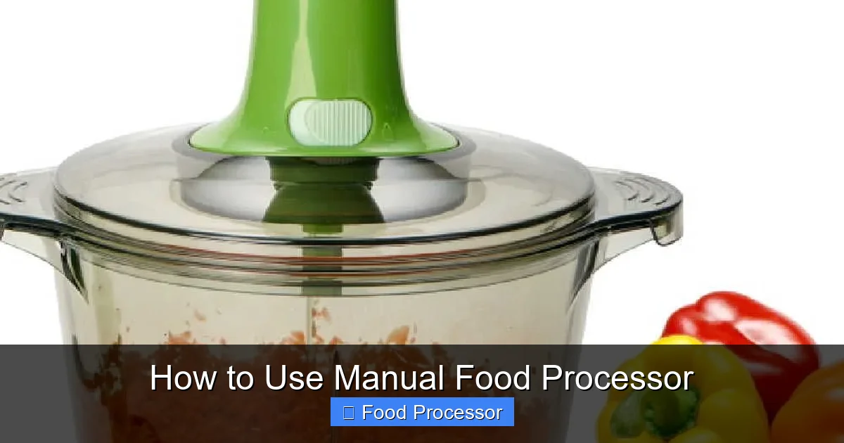 How to Use Manual Food Processor
