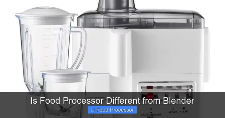 Is Food Processor Different from Blender