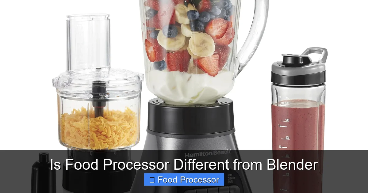 Is Food Processor Different from Blender