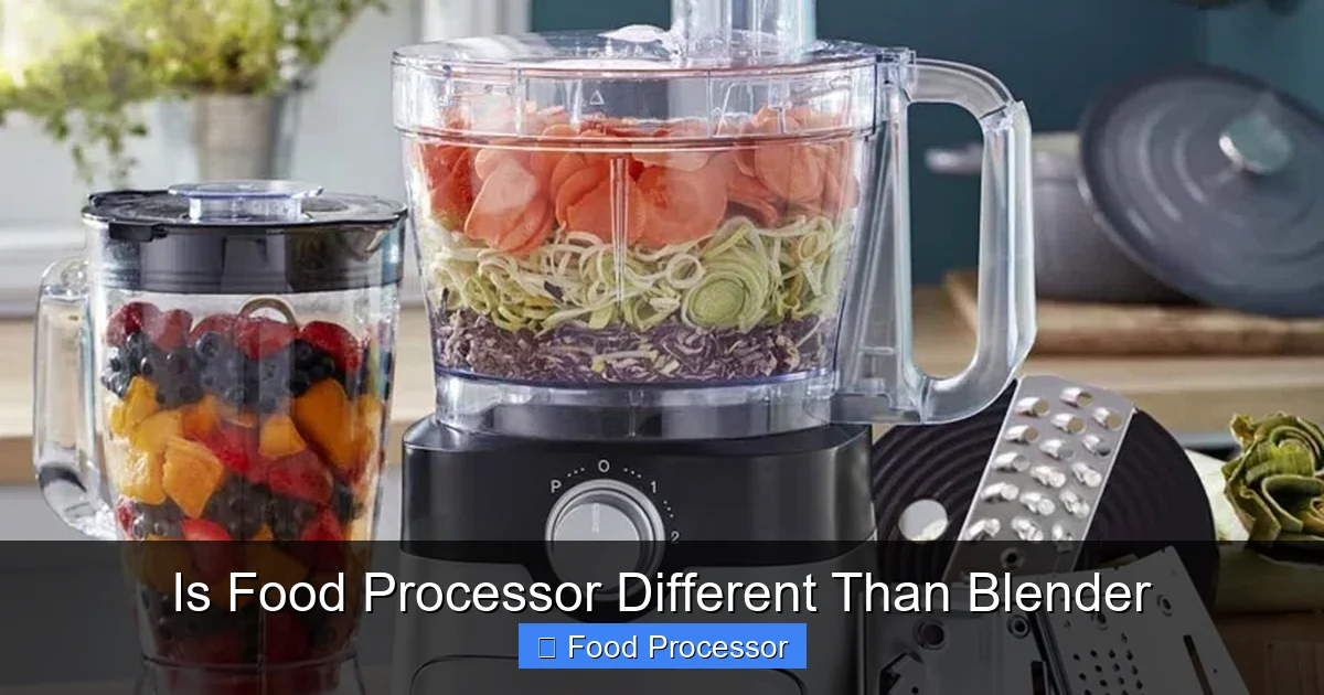 Is Food Processor Different Than Blender