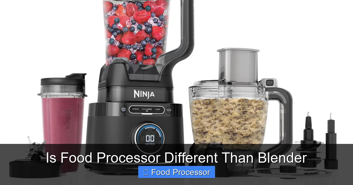 Is Food Processor Different Than Blender
