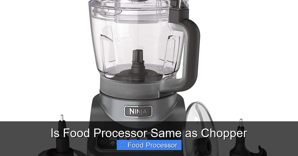 Is Food Processor Same as Chopper