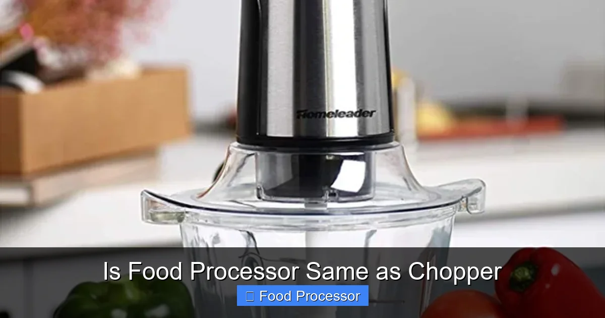 Is Food Processor Same as Chopper