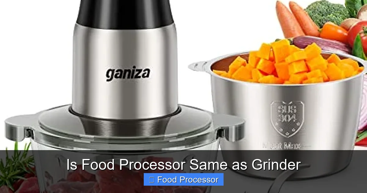 Is Food Processor Same as Grinder