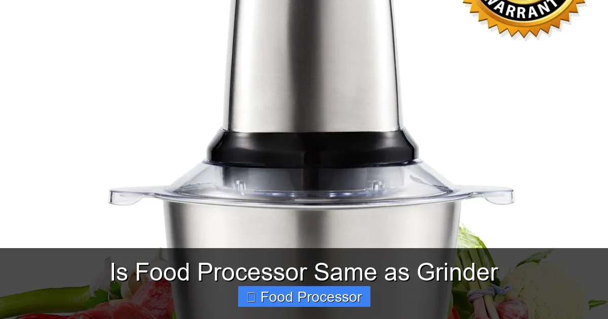 Is Food Processor Same as Grinder