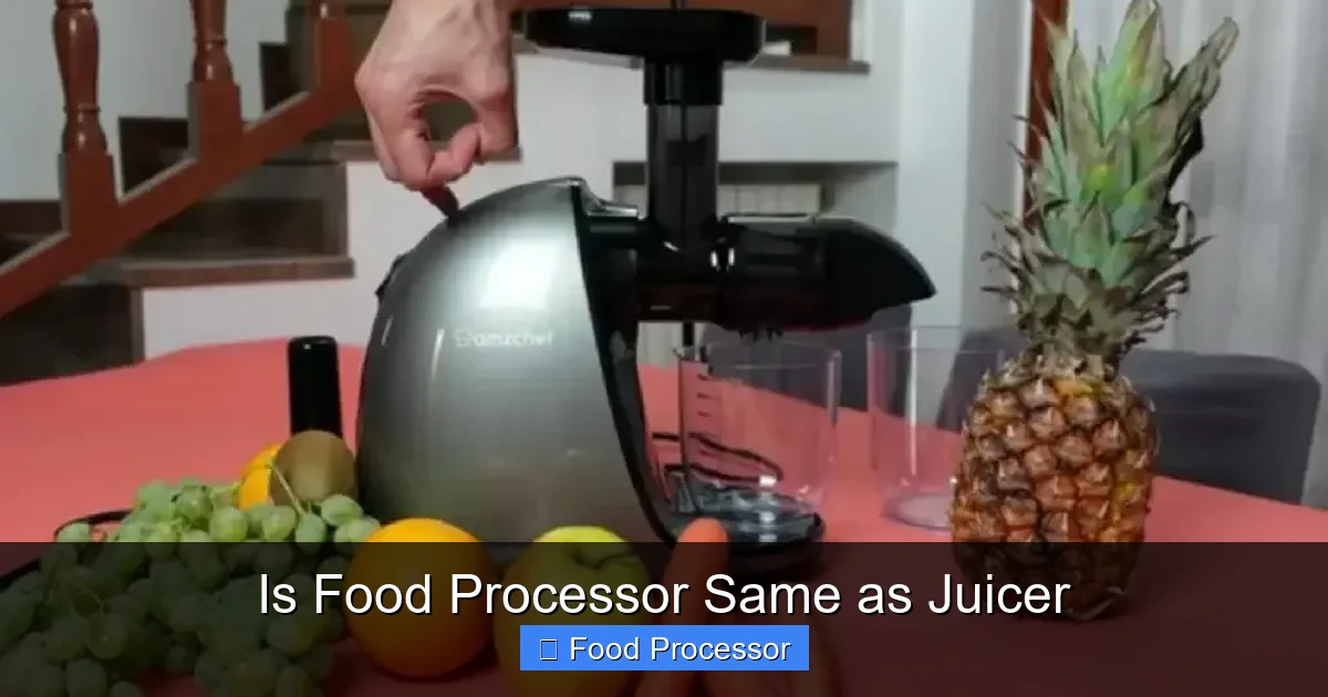 Is Food Processor Same as Juicer