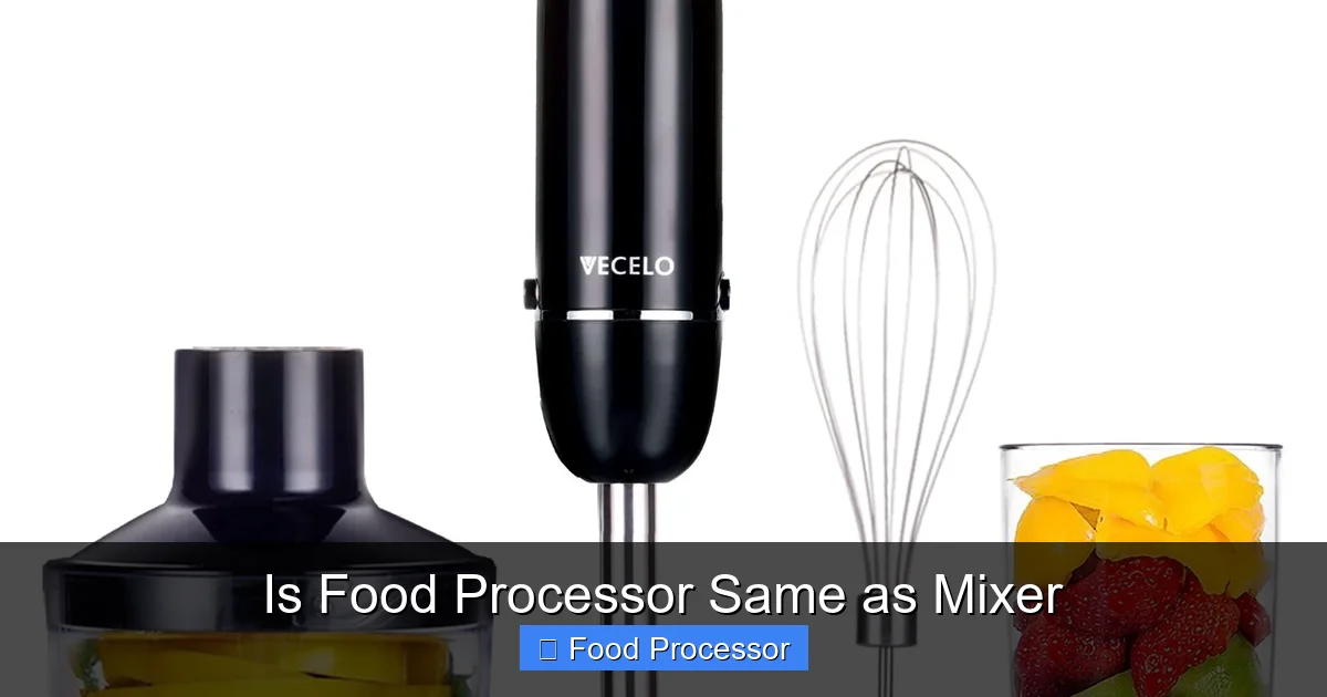 Is Food Processor Same as Mixer