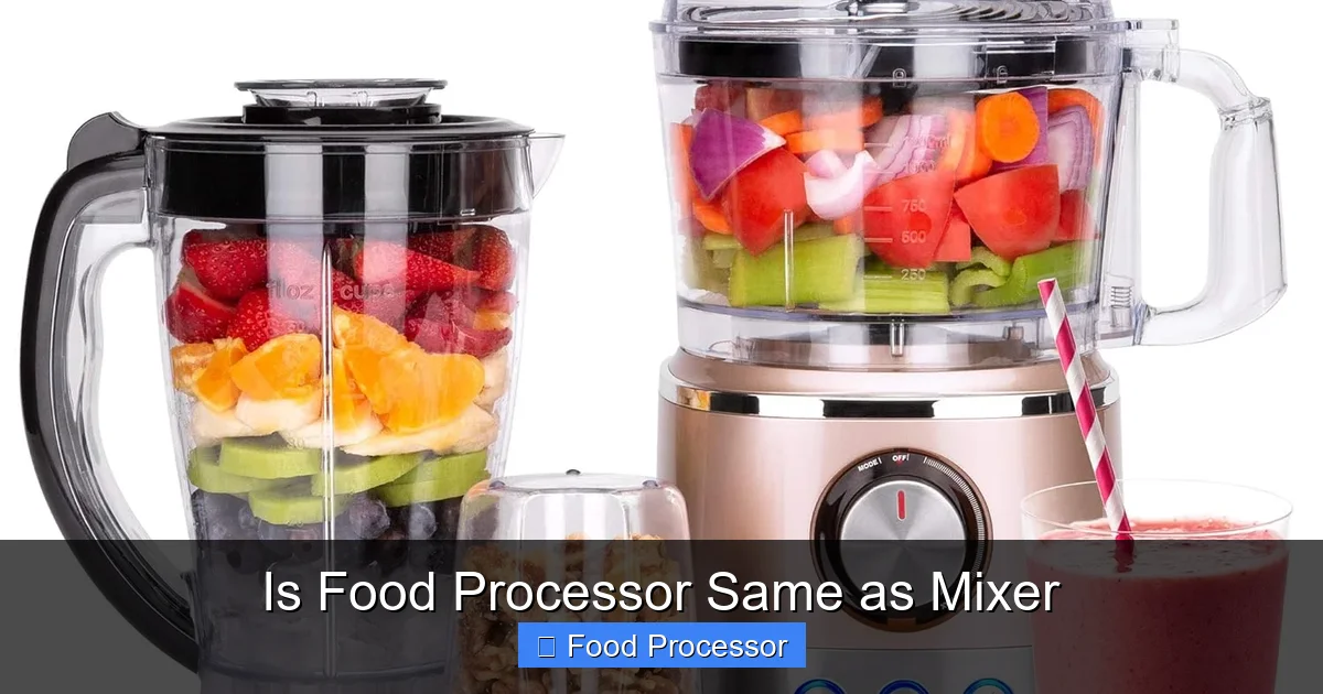 Is Food Processor Same as Mixer
