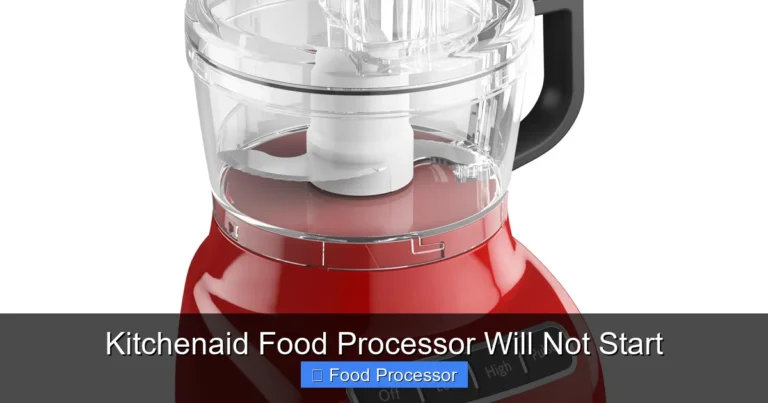 Kitchenaid Food Processor Will Not Start