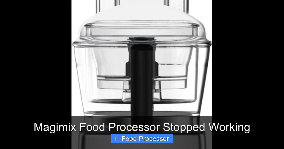 Magimix Food Processor Stopped Working