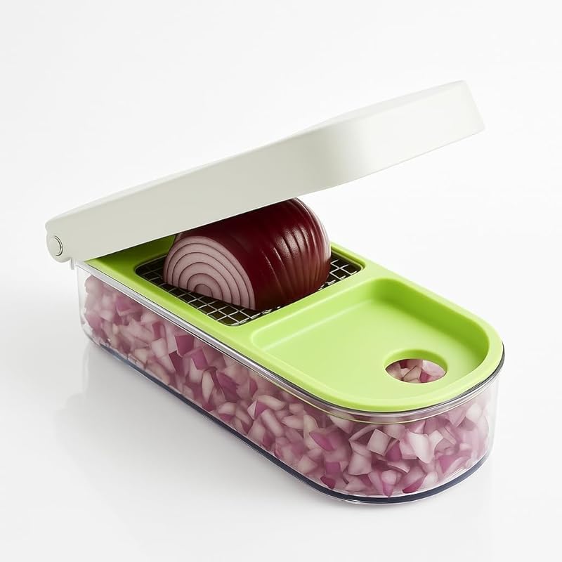 Vidalia Chop Wizard Vegetable and Fruit Chopper with 2-Cup Base, Stain